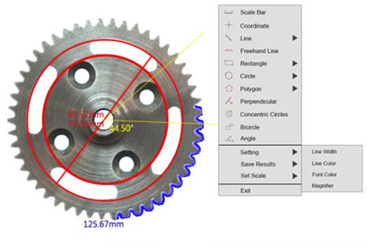 Digital measurement of cog